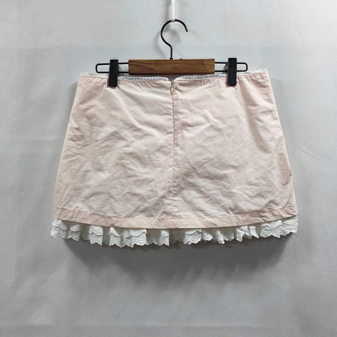 1153 스컬프터 정품 연핑크 레이스 미니스커트 M 새상품 상품이미지2