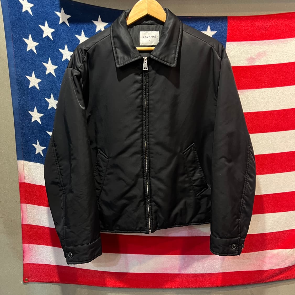 ZAVANAS 블랙 봄버자켓 상품이미지1