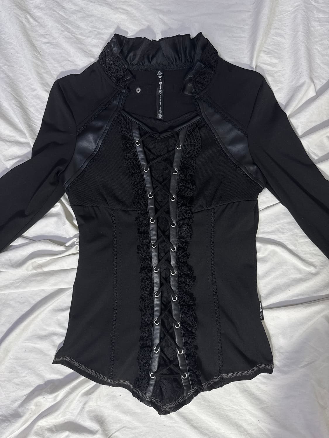 Ozz croce 레이스업 고딕 롱슬리브 탑  상품이미지7