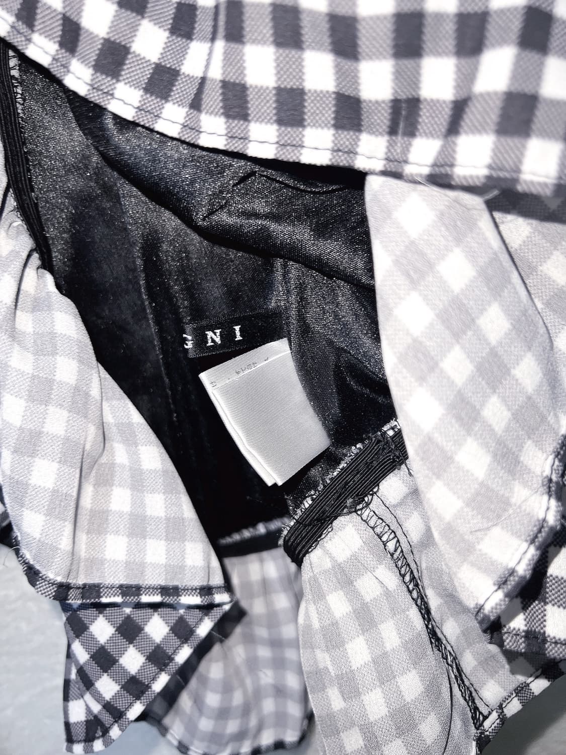 잉그니 ingni 로맨틱갸루 체크 오프숄더 블라우스 로걀탑 튜닉 러블리 상품이미지10