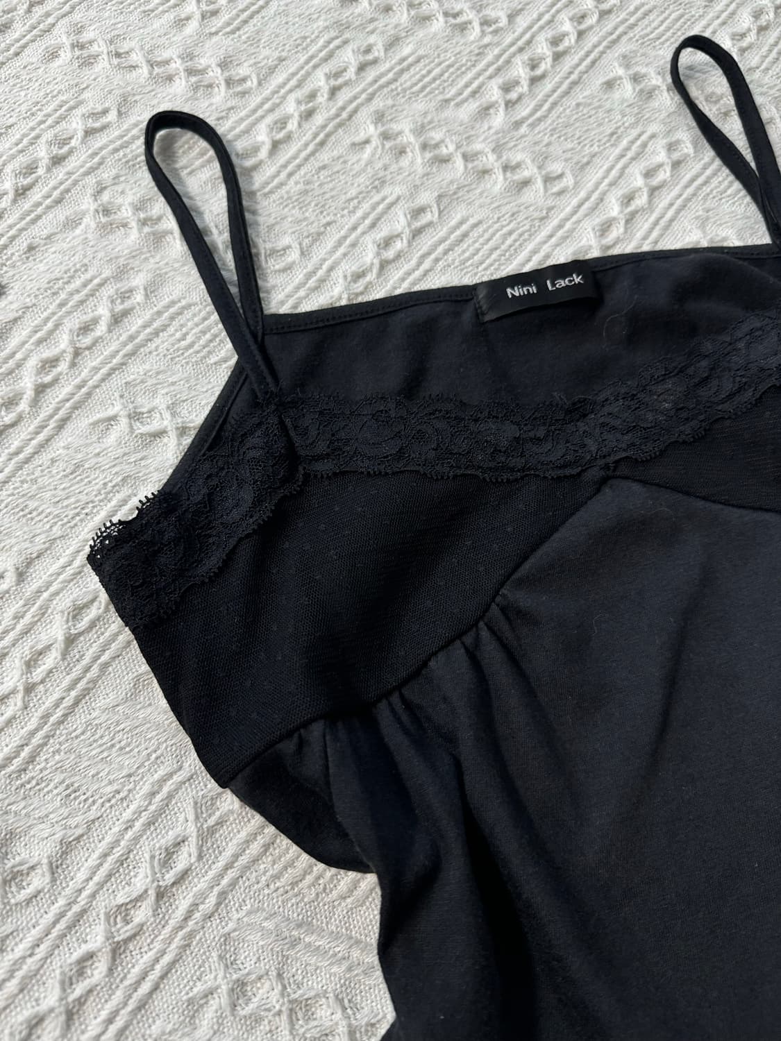 미니 도트 패턴 레이스 레이어드 스커트 3pcs SET 상품이미지8