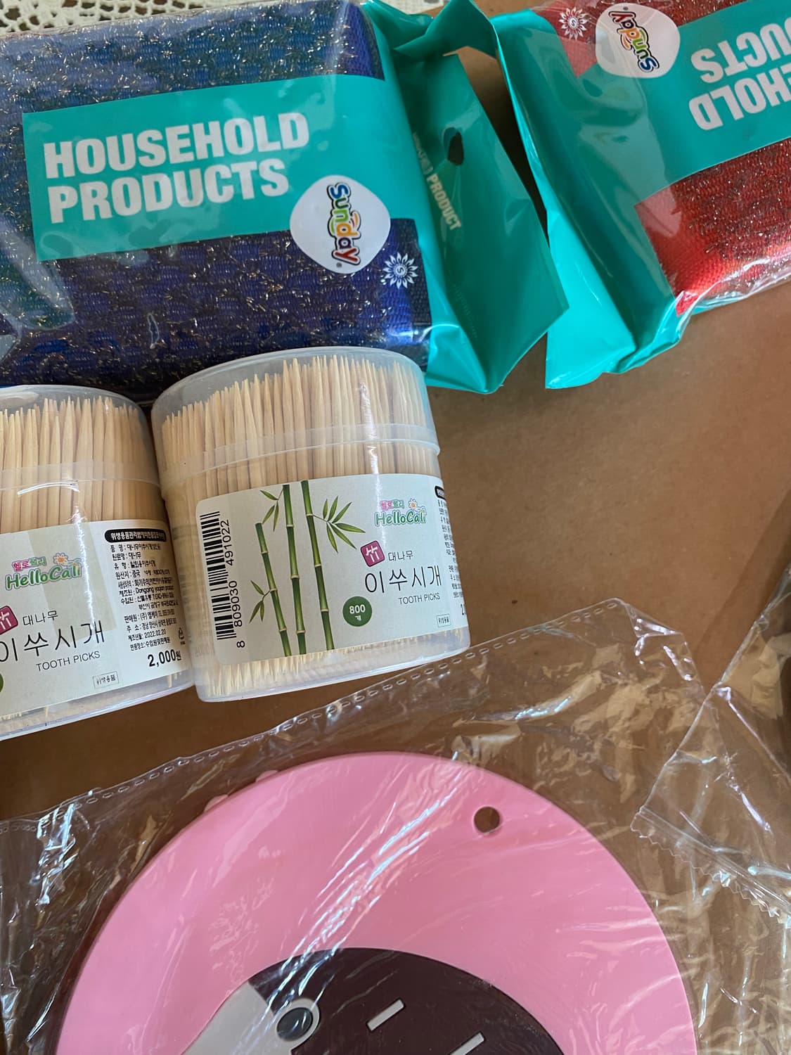 새상품 각종 생활용품 수세미 장갑 받칩데 상품이미지6