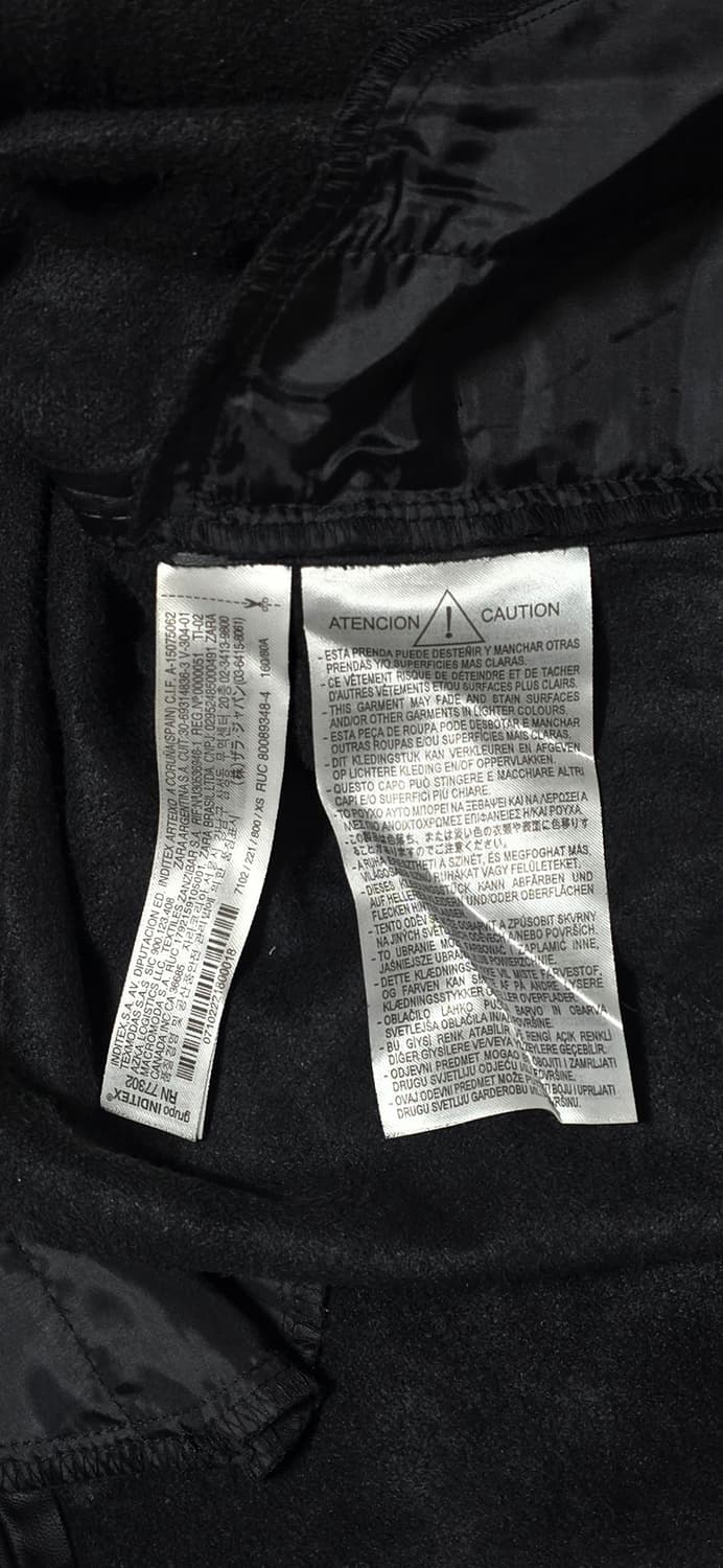 ZARA 인조 가죽 셔츠형 자켓 XS 상품이미지4