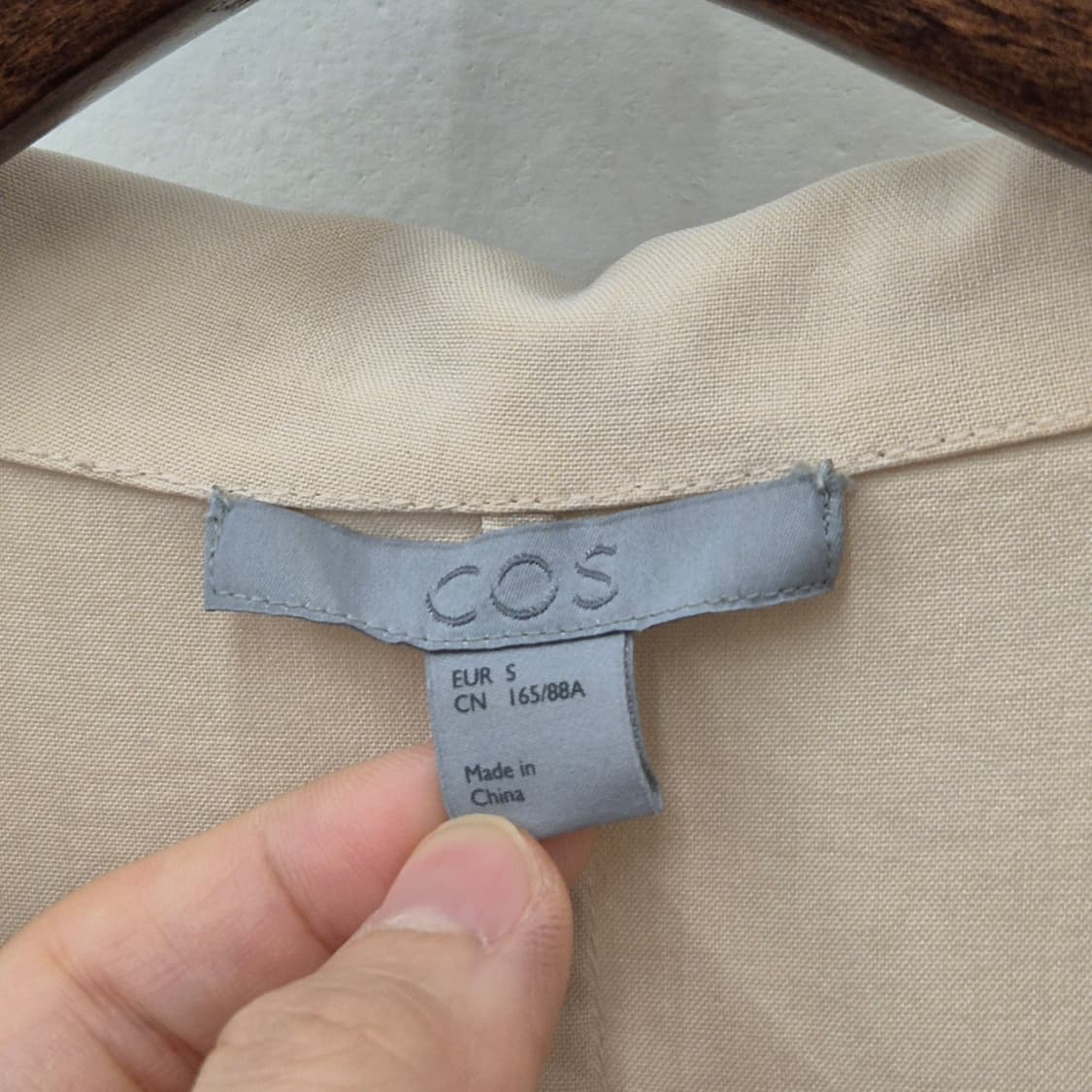 코스 실크 피치 셔츠 드레스 S 상품이미지3