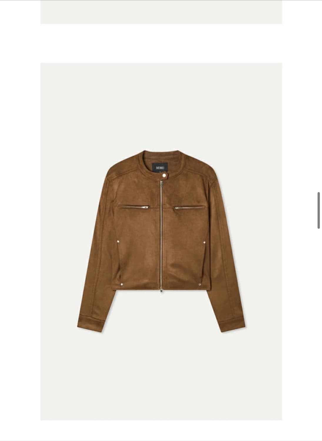 미쏘 바이커 자켓 브라운 S 새상품 (129000원) 상품이미지5