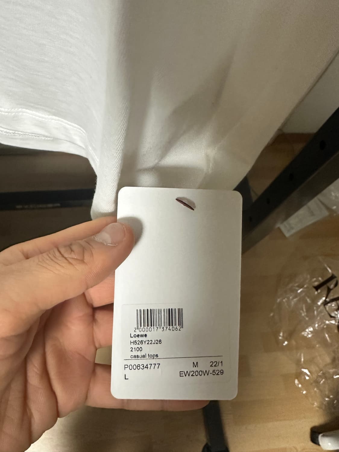 [판매]로에베 / 아나그램 반팔 티셔츠 / L 상품이미지2