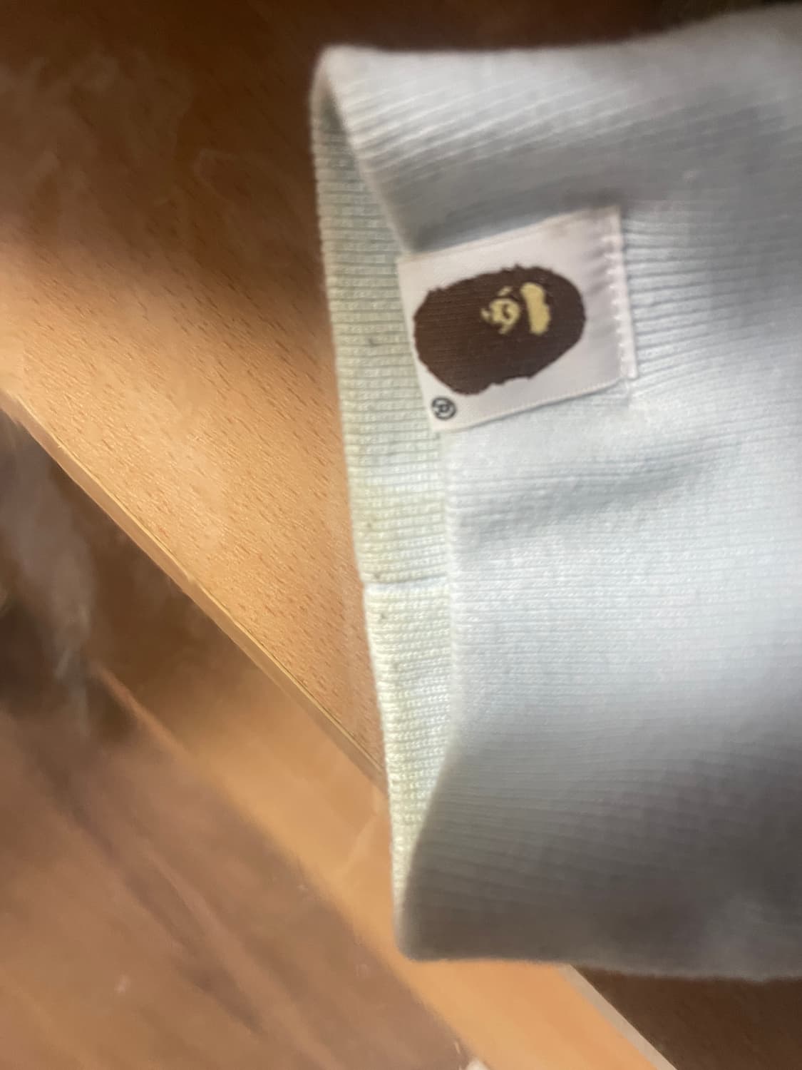 베이프 카모 샤크후드 반집업 블루 m 판매 상품이미지3