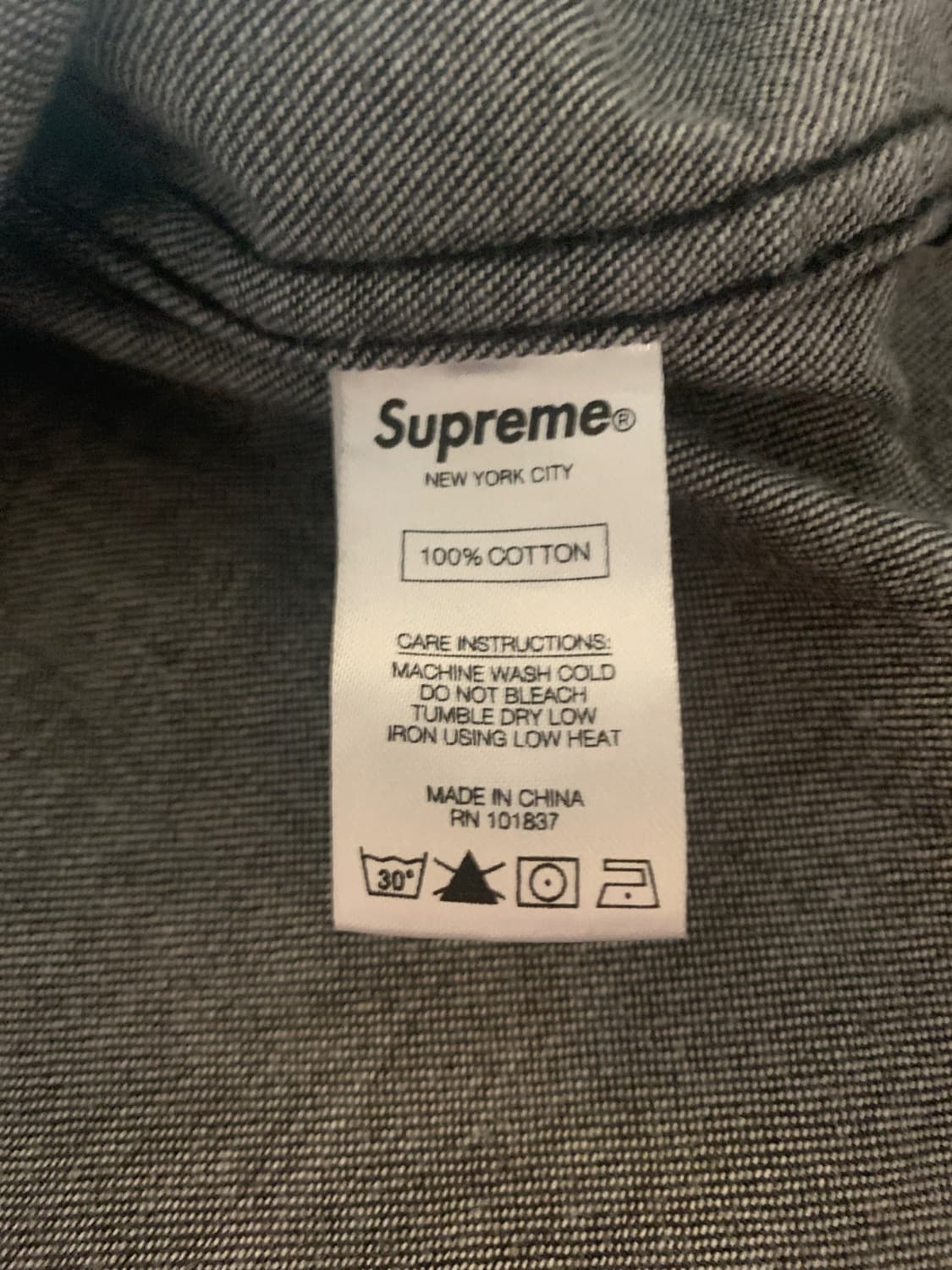 슈프림 아치 로고 데님 셔츠 상품이미지4