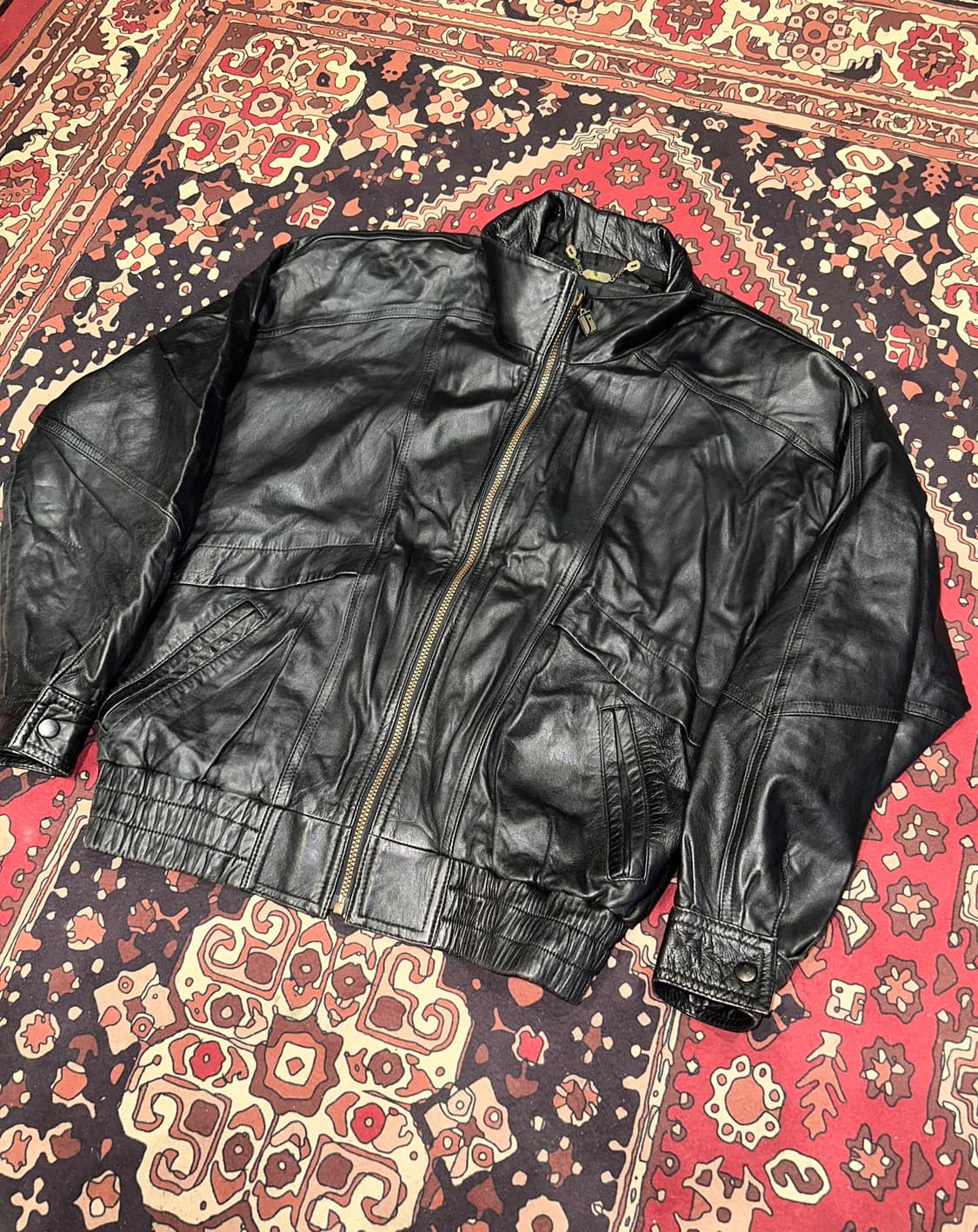 ( XXL ) 가죽자켓 봄버자켓 빅사이즈가죽 빈티지가죽자켓 상품이미지2