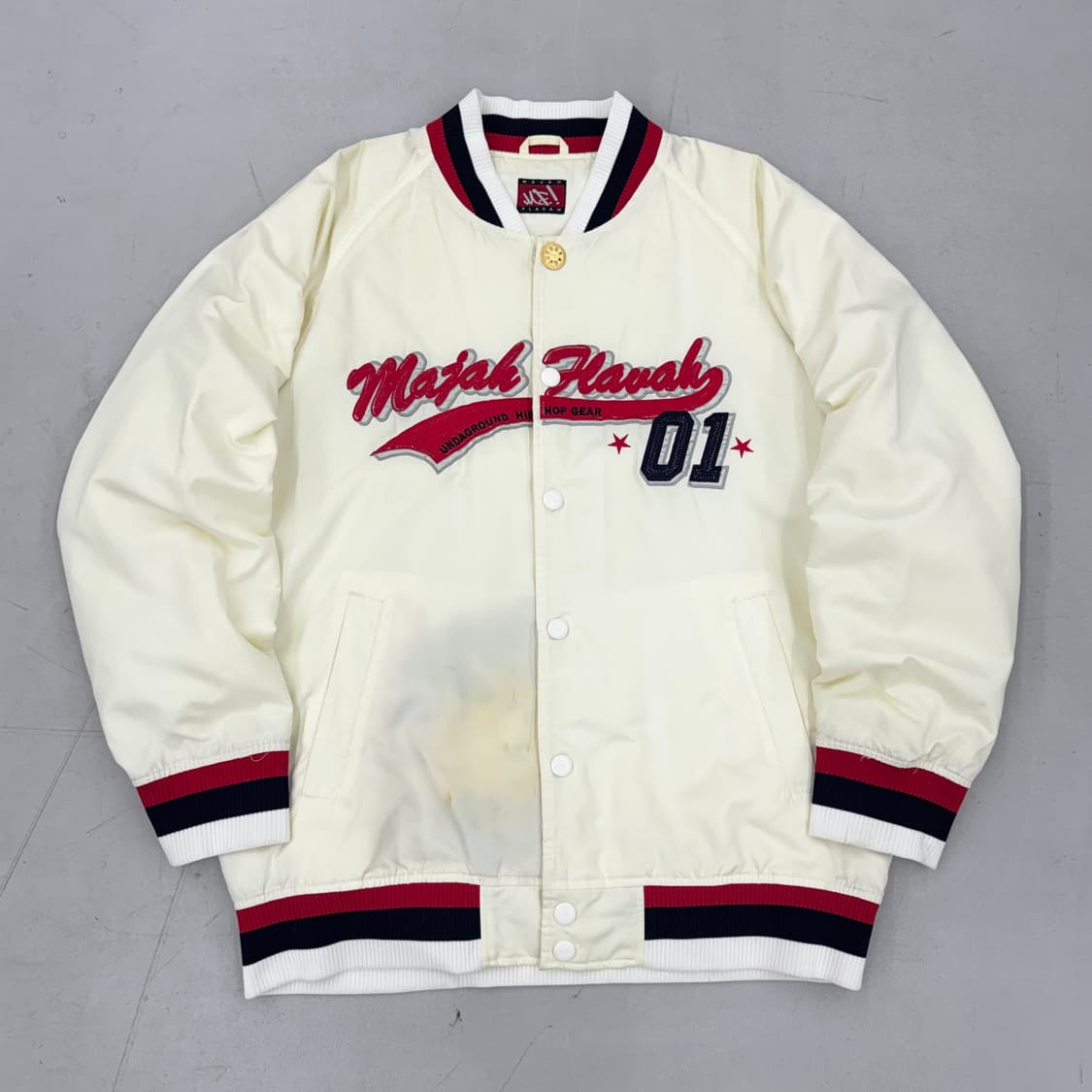 마자플라바 90s 아치로고 올드스쿨 바시티 점퍼 자켓 상품이미지2