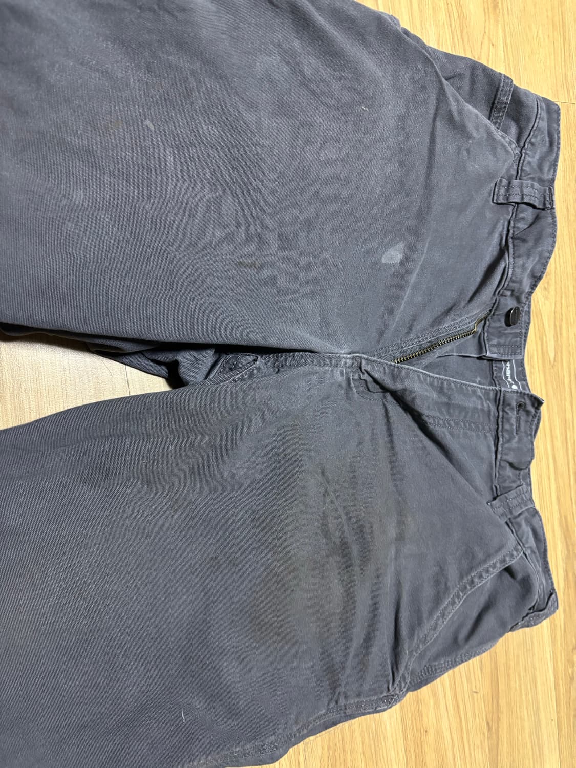 칼하트 러기드 플렉스 릴렉스핏 캔버스 워크 팬츠 34x32 다크 그레이 상품이미지6