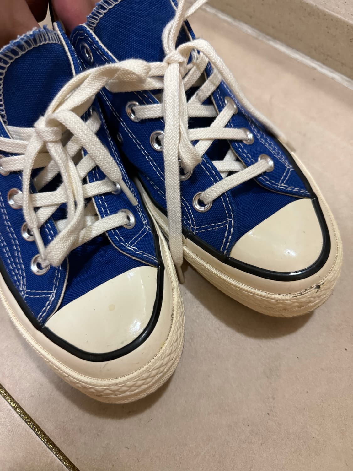 컨버스 스니커즈 로우 블루 상품이미지4