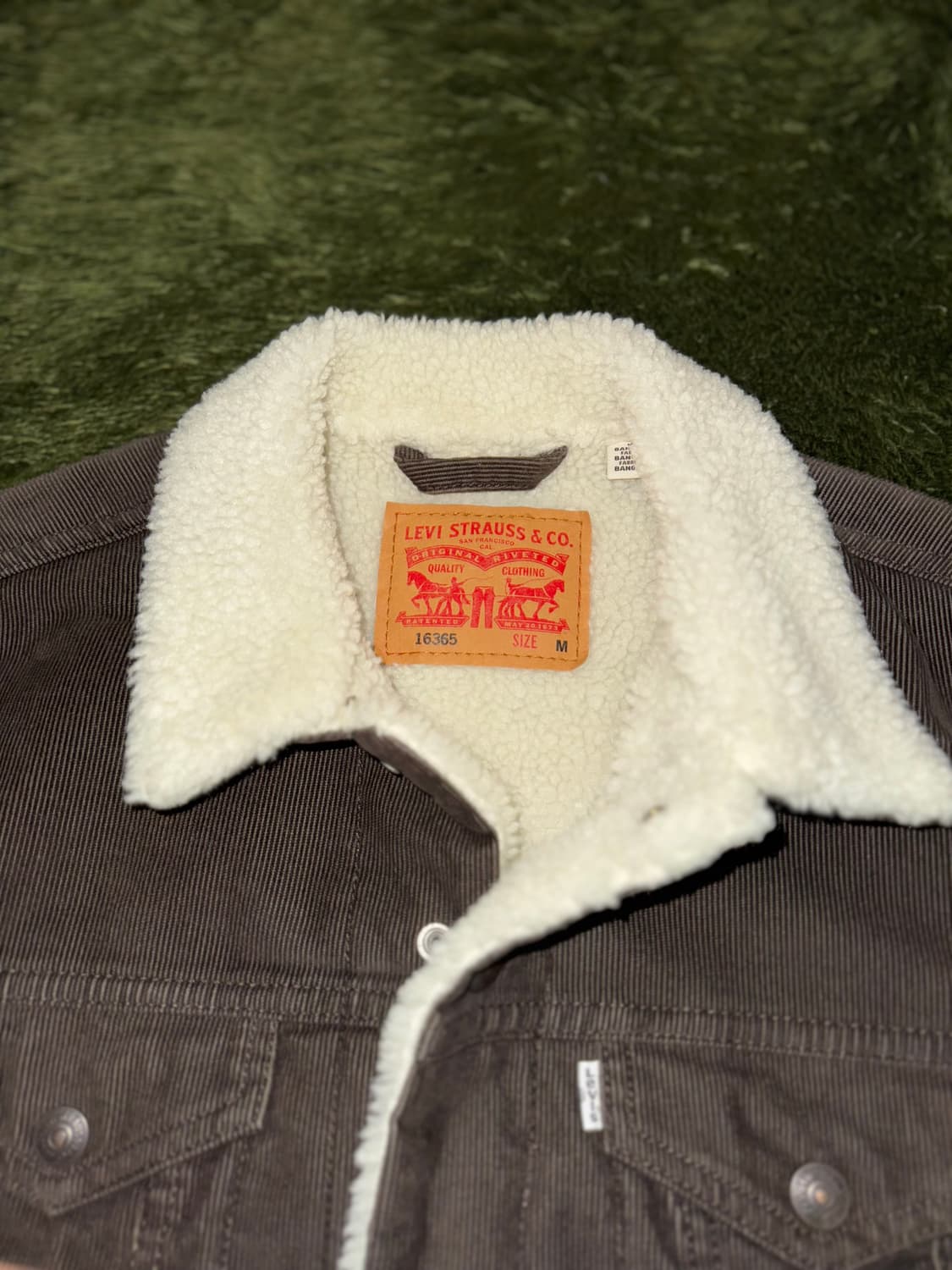 [M] 리바이스 타입3 코듀로이 쉐르파 자켓 브라운 상품이미지3