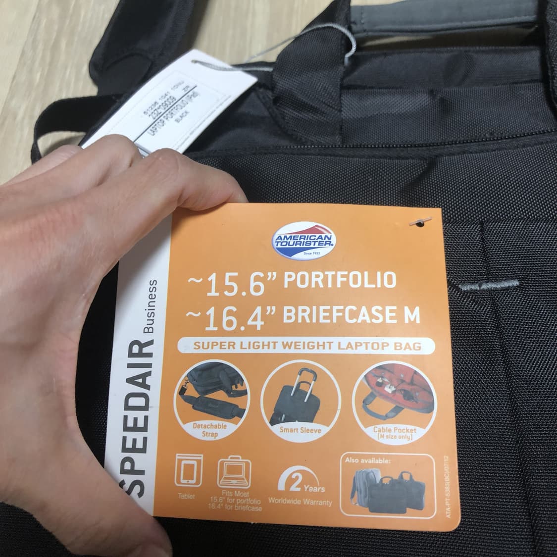 (ONE SIZE) 새상품 아메리칸 투어리스터 스피드 에어 서류 가방 상품이미지3