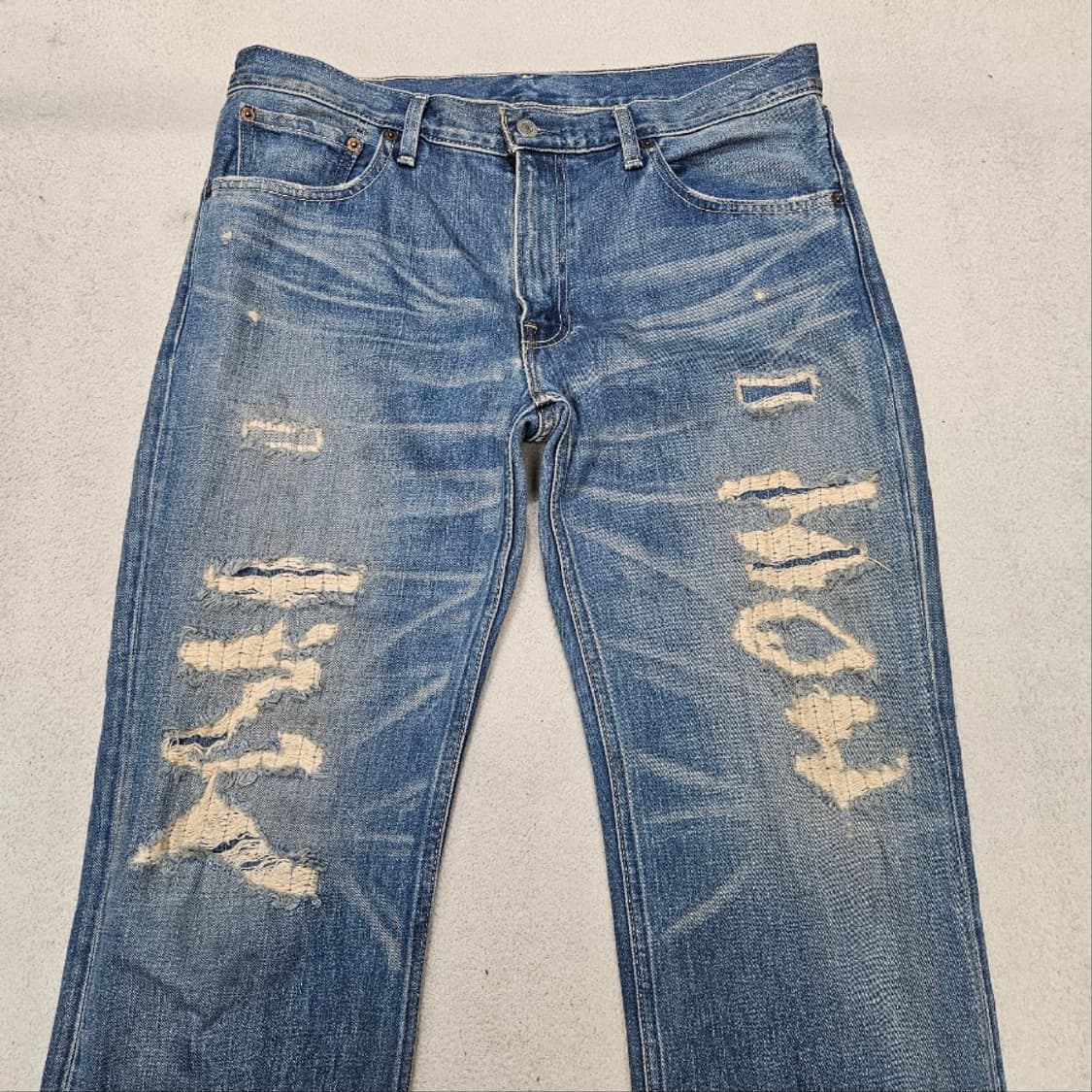 리바이스 502 디스트로이드 리페어 데님 팬츠 34/33 상품이미지2