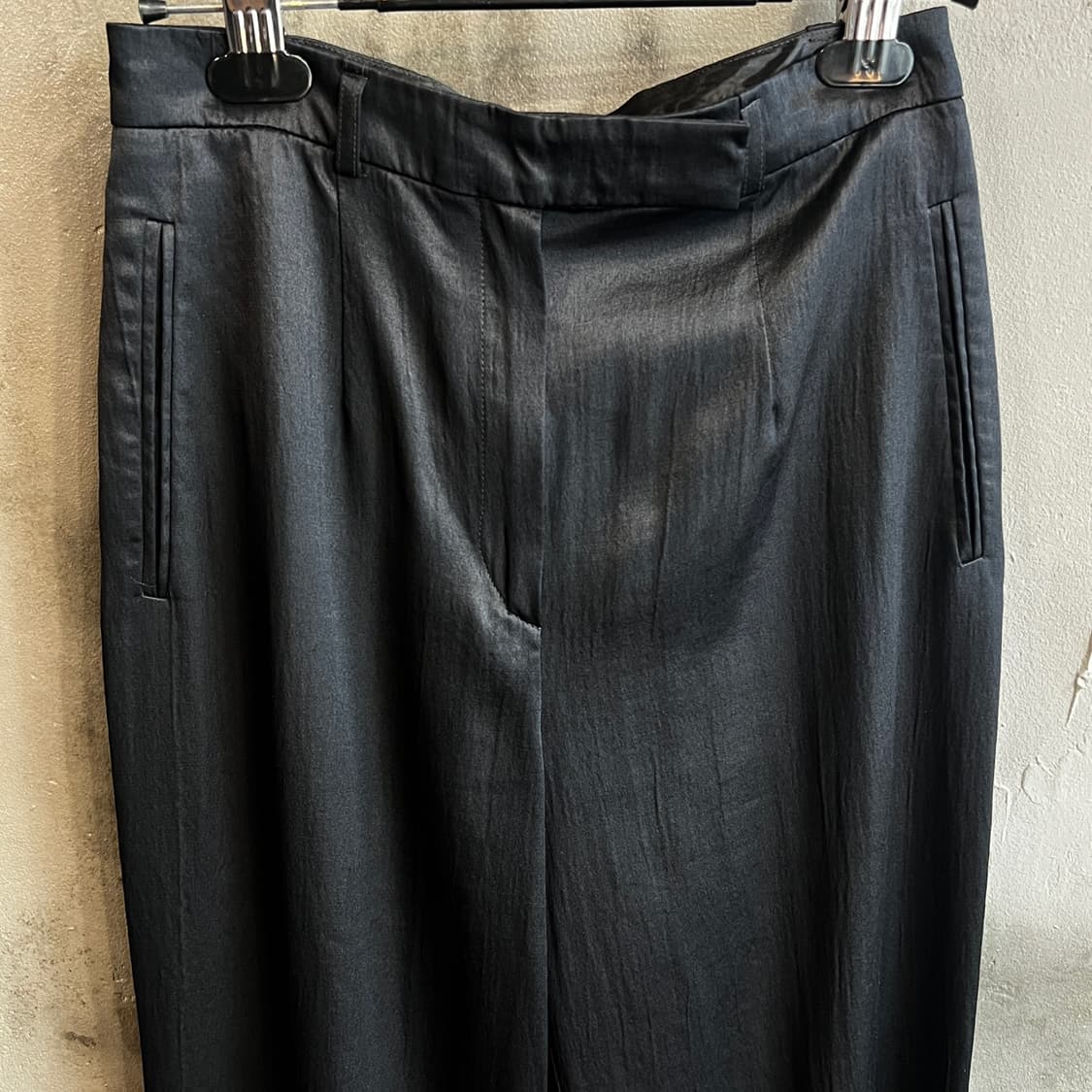 90s 겐조 실크 블렌딩 와이드 트라우저 상품이미지4