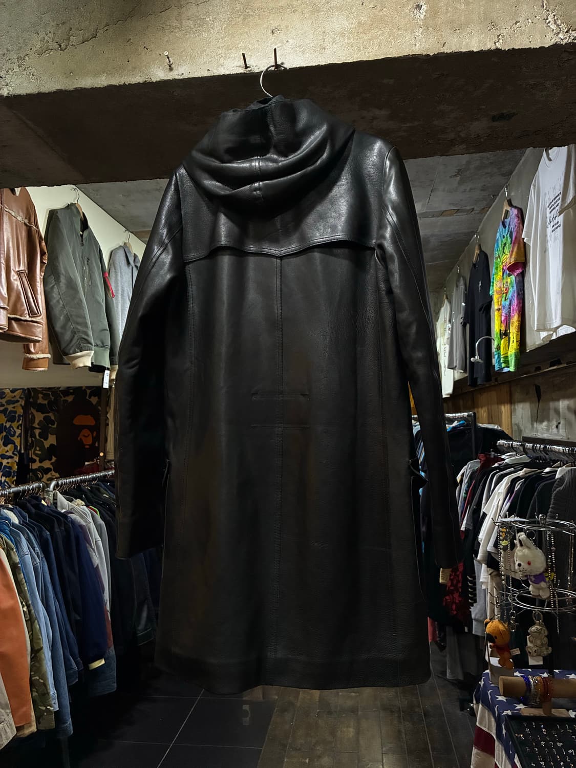 HAUTE 이테리제 말가죽 후드형 코트  상품이미지6