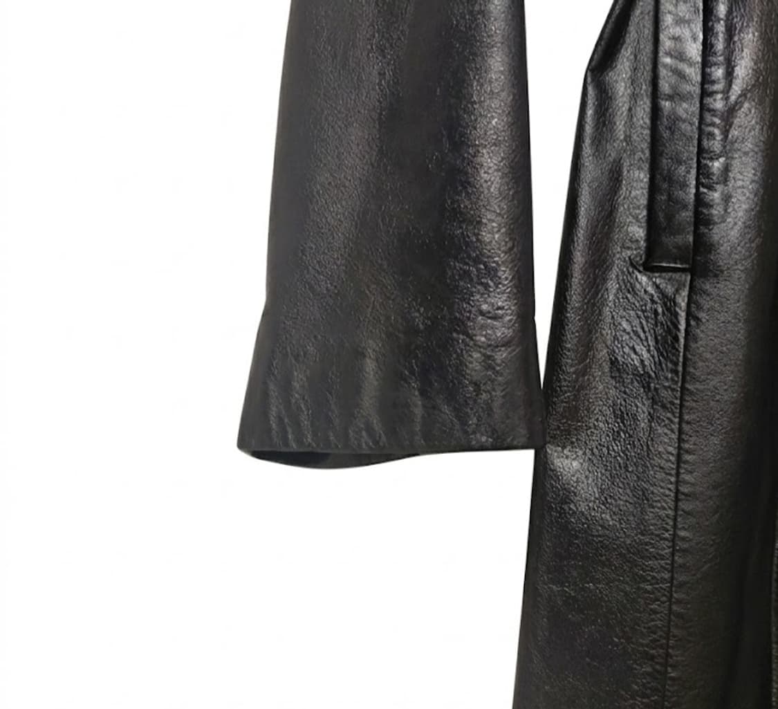 슬림핏 리얼 레더코트 상품이미지5