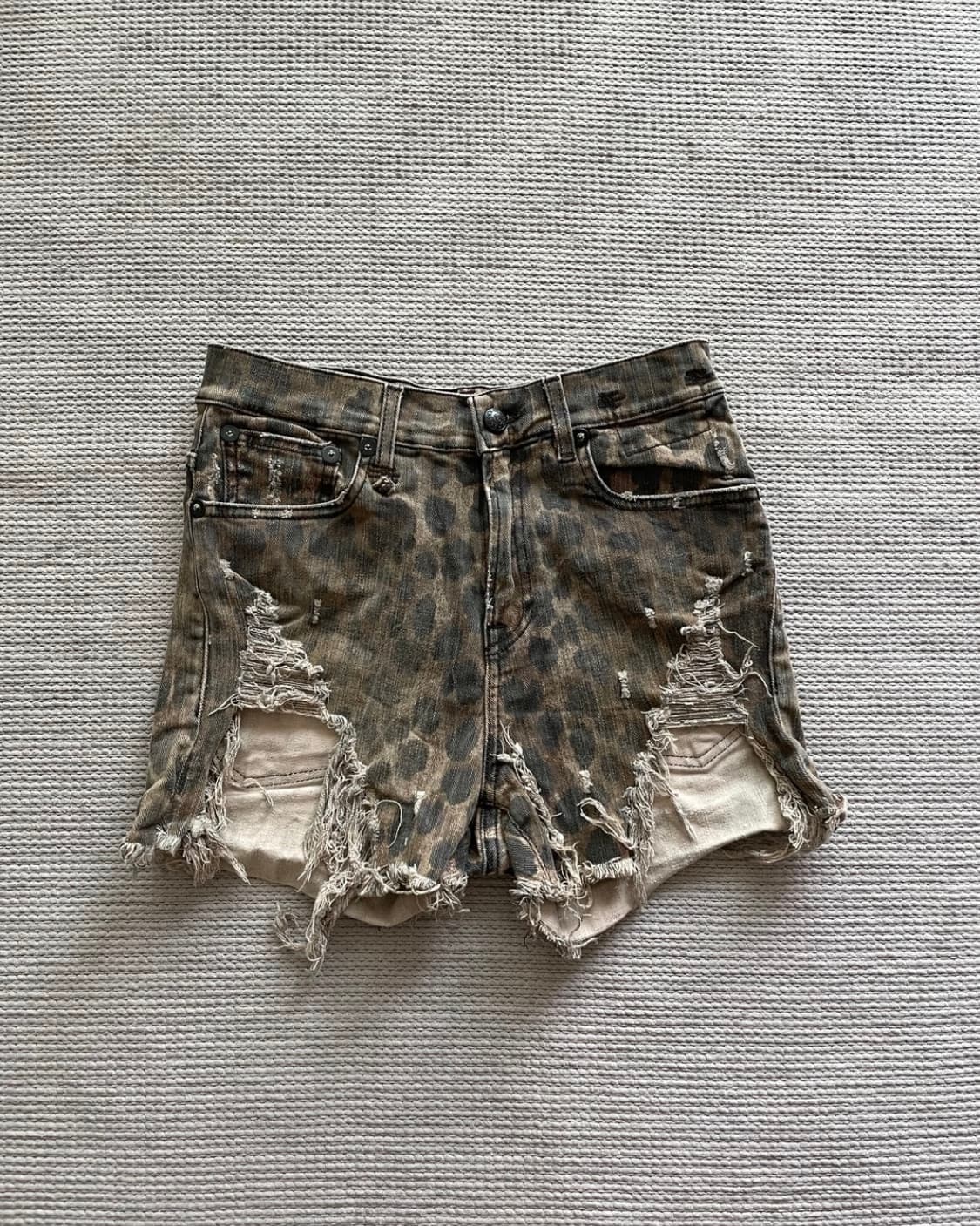 R13 호피 반바지 상품이미지1