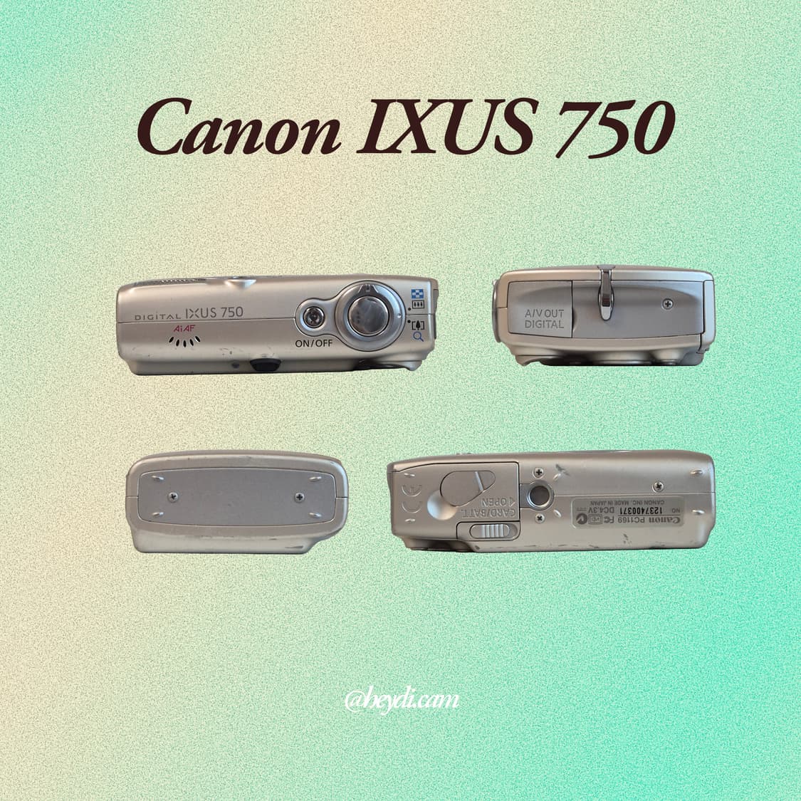 (아일릿 원희) 캐논 ixus750 IXY700 골드 상품이미지3