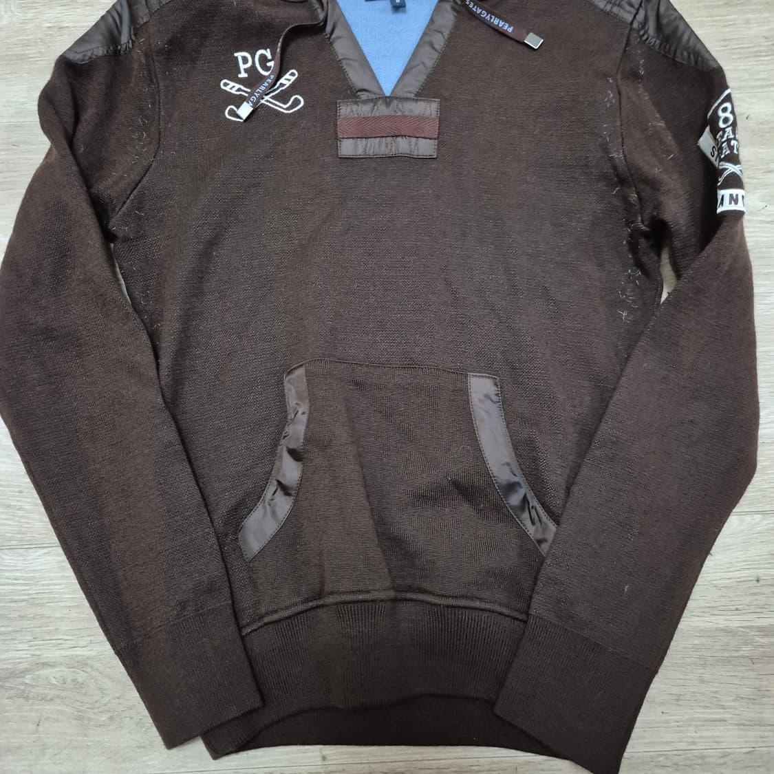 파리게이츠 여성 골프웨어 멀티 자수로고 후드 니트 (0) 상품이미지3