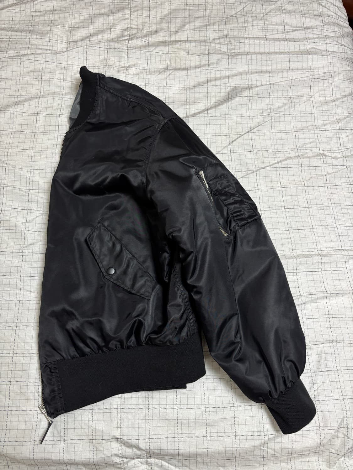 블랙 MA-1 블루종 항공점퍼 상품이미지2