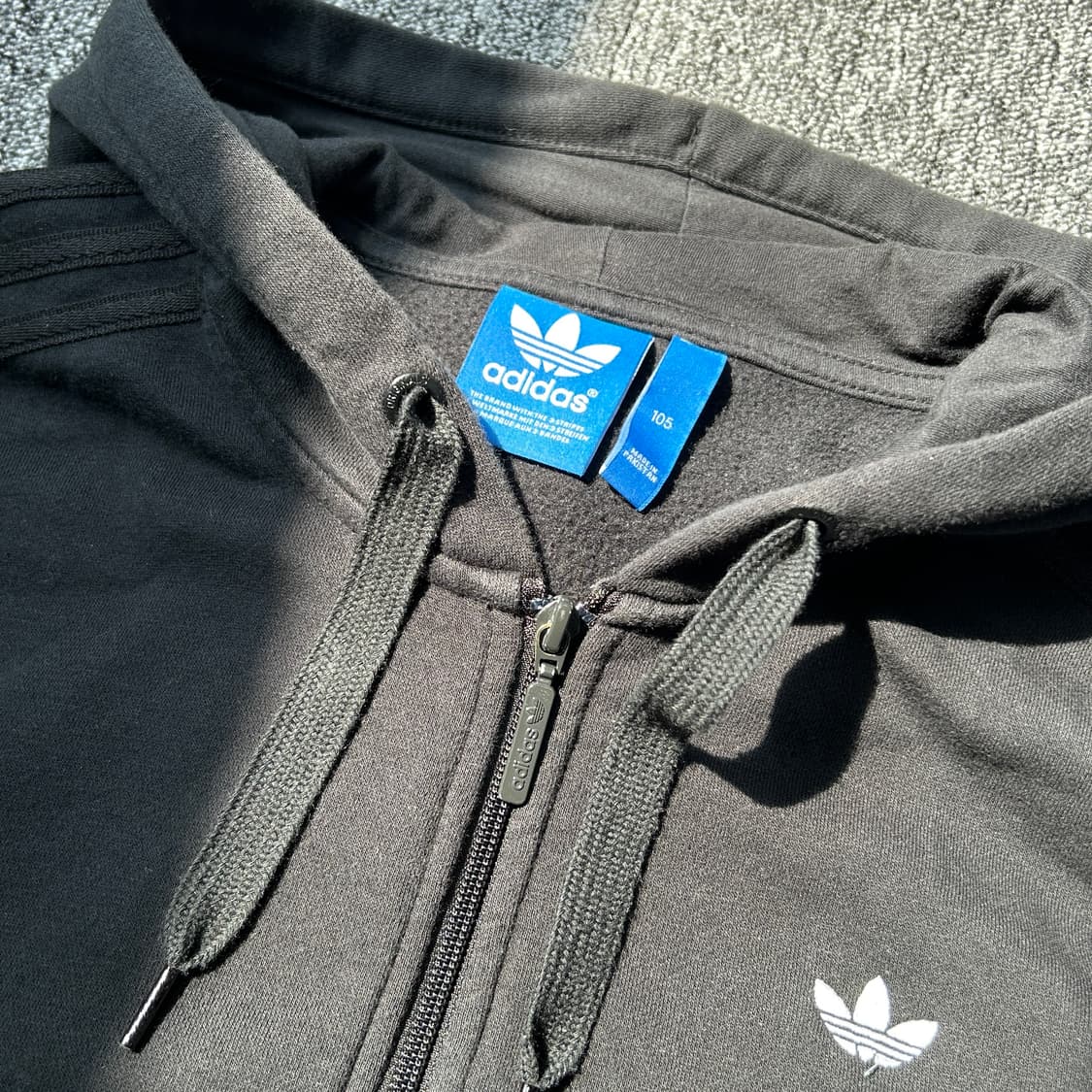 아디다스 파이어버드 블랙 후드집업 상품이미지4