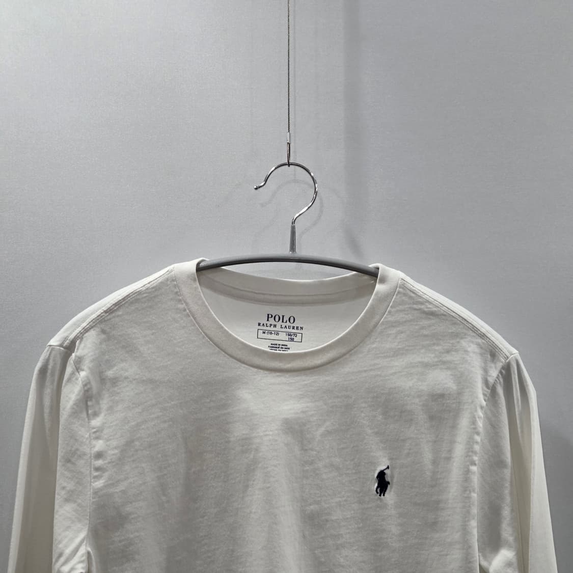 폴로랄프로렌 키즈 롱슬리브 화이트 M/10/12 상품이미지2