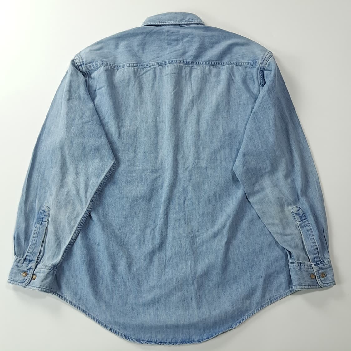 CK203 L 갭 90s 캐나다판 올드 데님 버튼다운 워크 셔츠 남방 상품이미지5