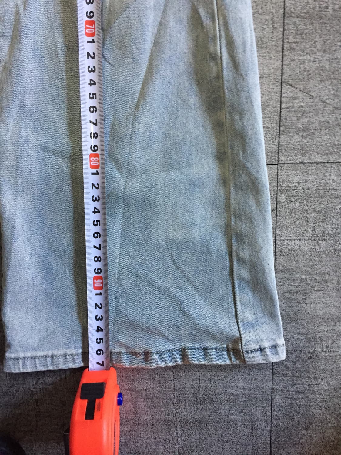 일본빈티지 핀터깔y2k 긱시크보헤미안 투버튼 세미부츠컷팬츠 상품이미지3