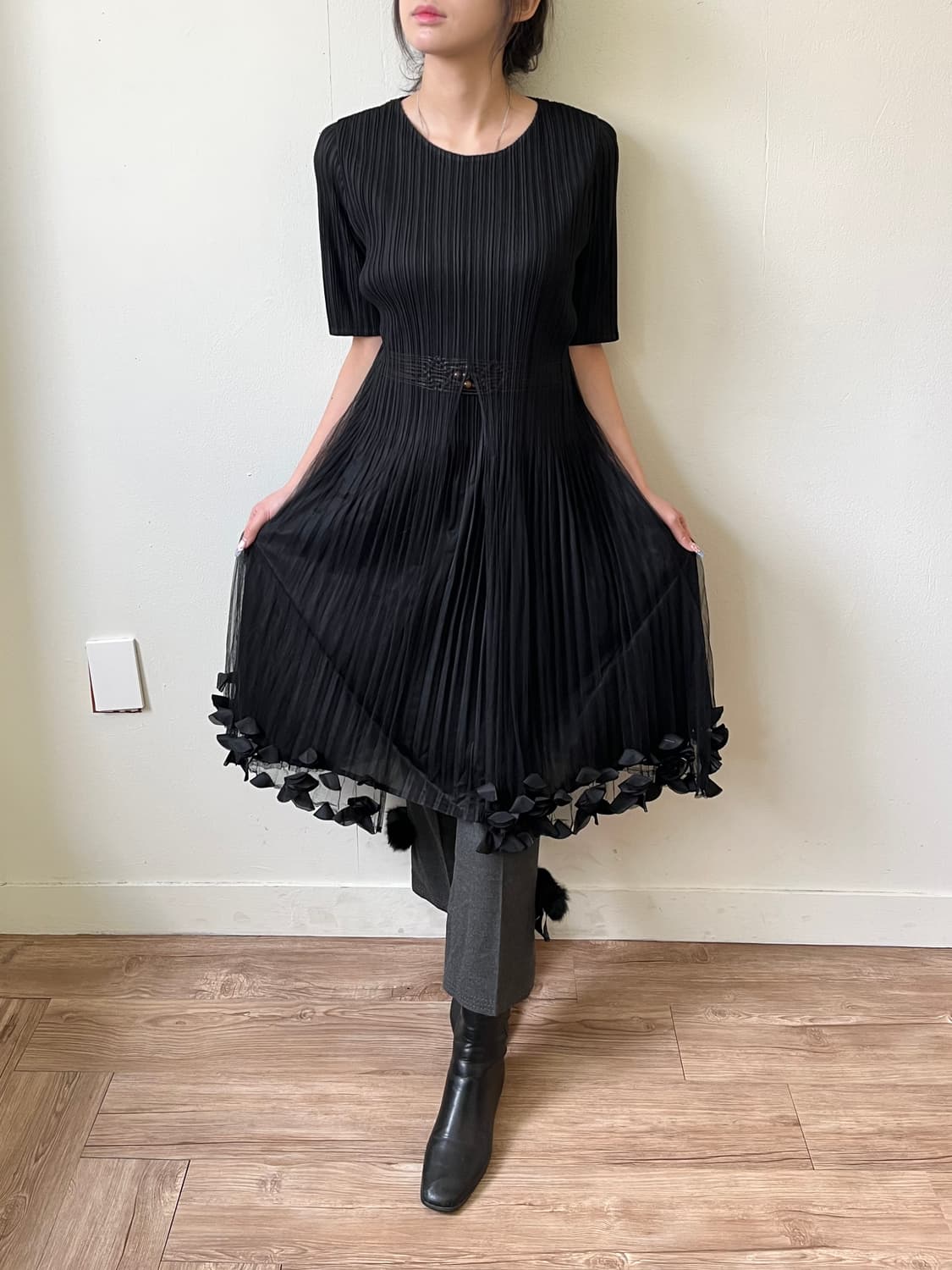 Bell chu Very 플리츠 원피스 상품이미지5