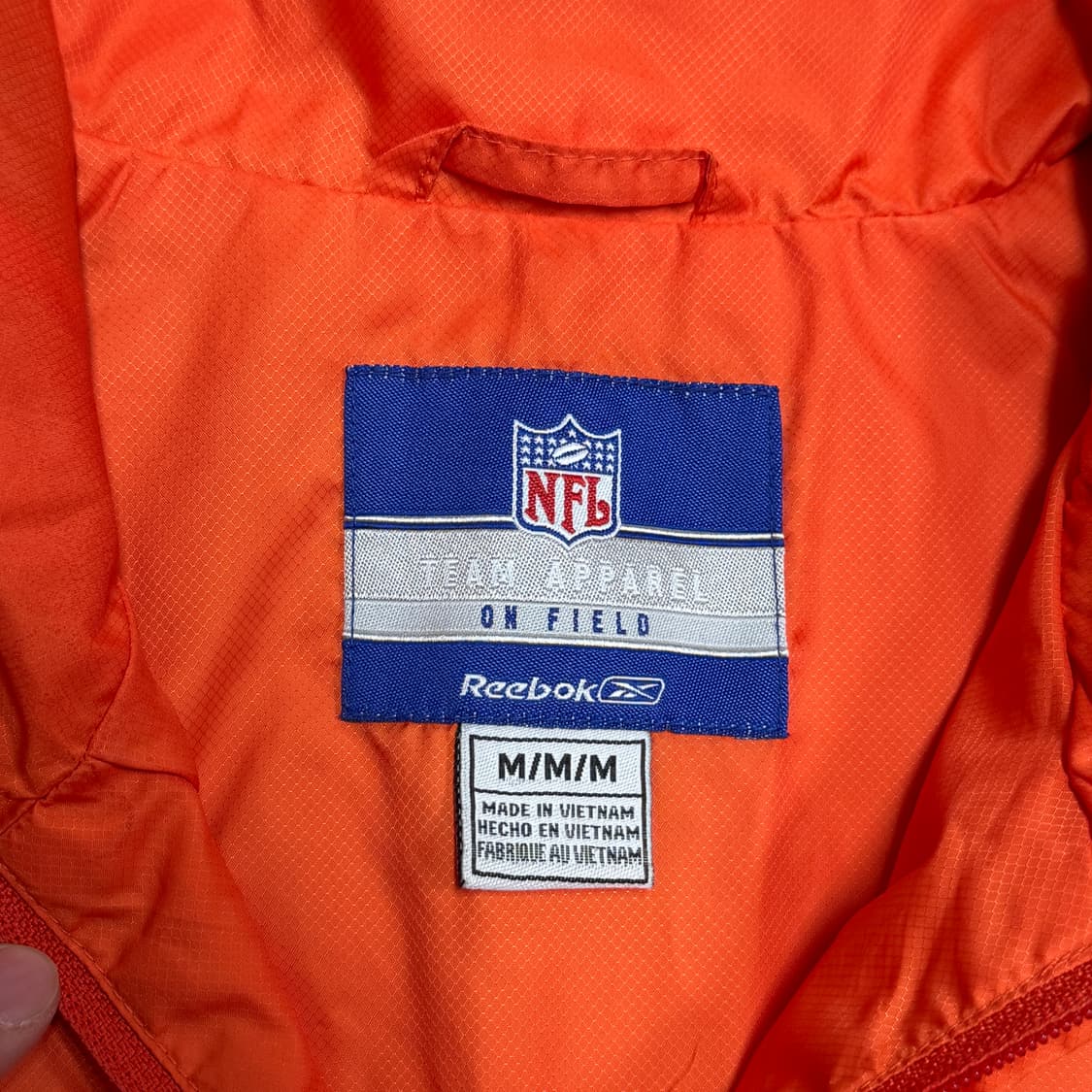 리복 NFL 90s 시카고베어스 나일론 반집업 M 상품이미지5