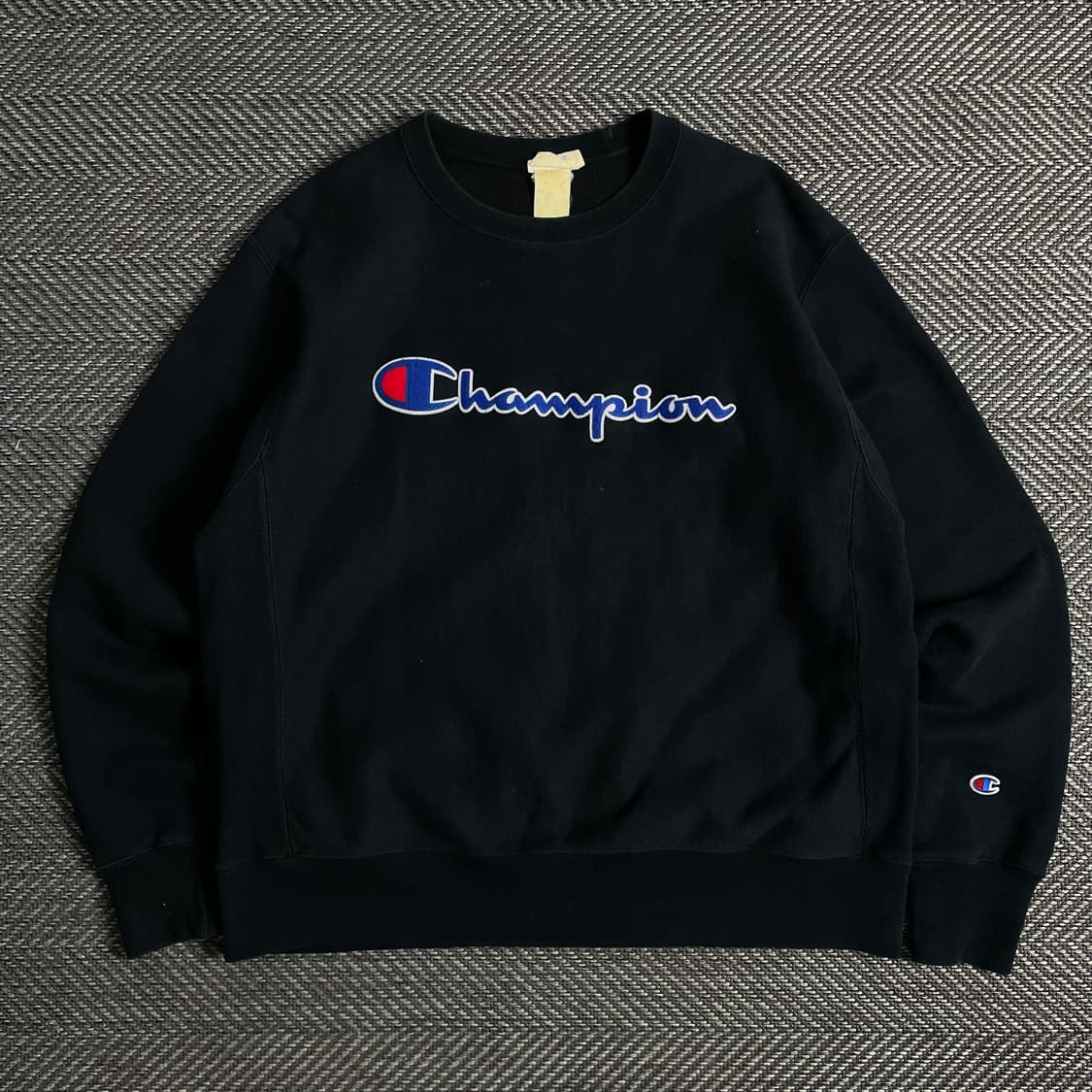 챔피온 리버스위브 빅로고 블랙 스웻 셔츠y 2933 상품이미지2