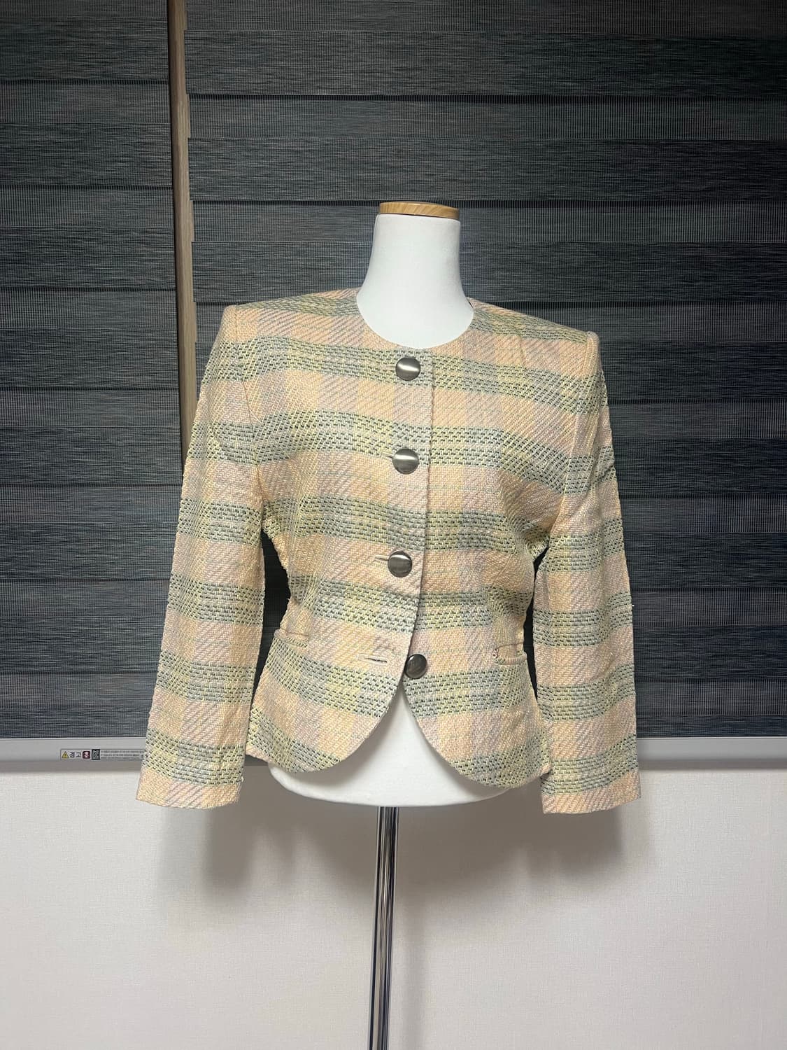 체크 트위드 자켓  상품이미지1