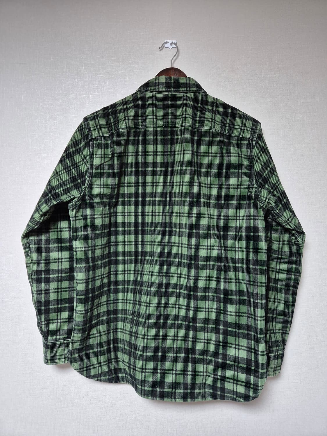 폴로 더블알엘 코듀로이 체크 셔츠/M 상품이미지3