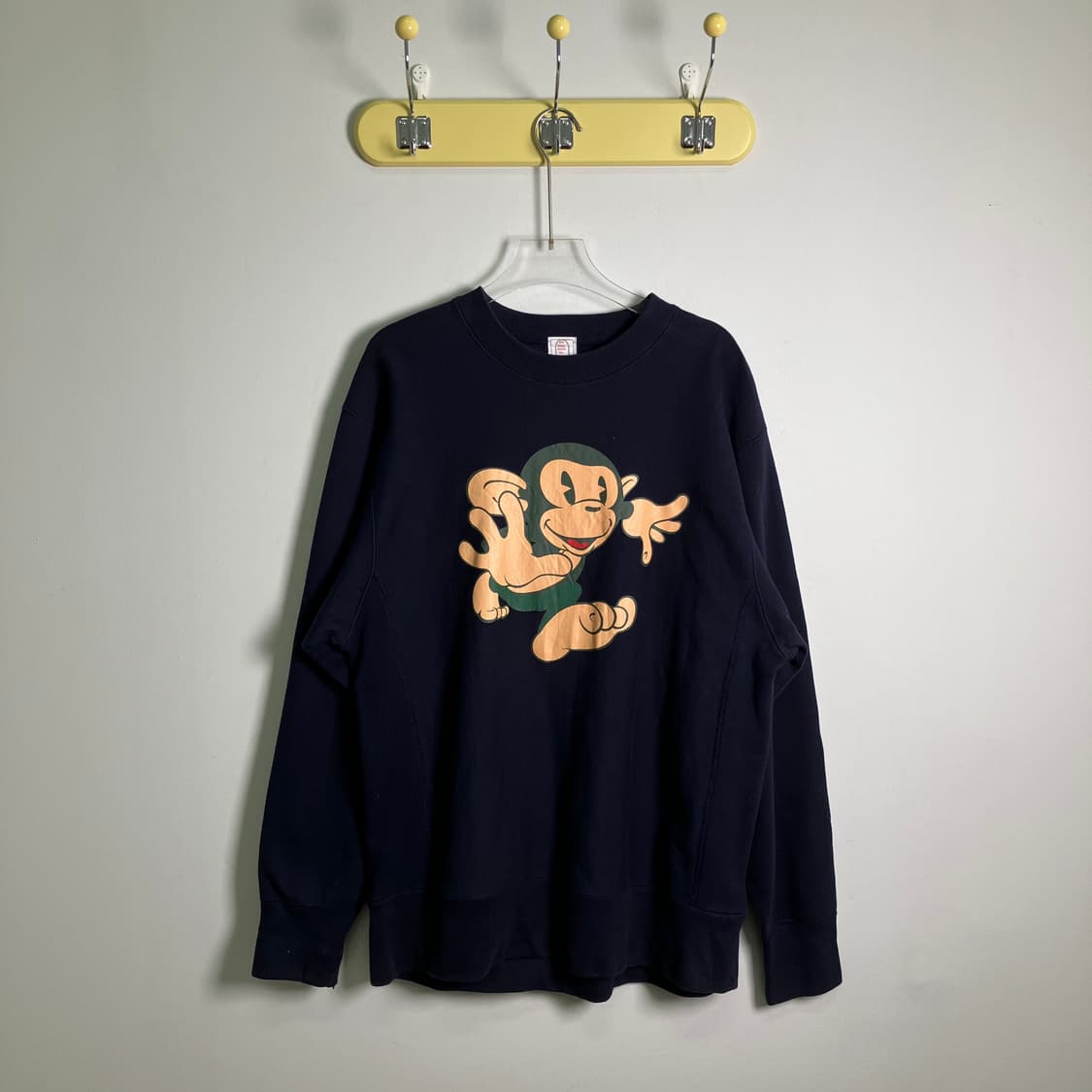 00's 베이프 베이비 마일로 네이비 맨투맨 L 상품이미지1