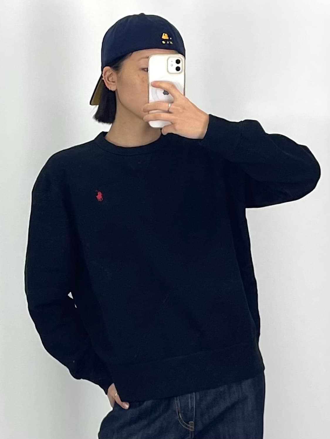 [XL]폴로 레드포니 블랙 맨투맨CK9779 상품이미지3