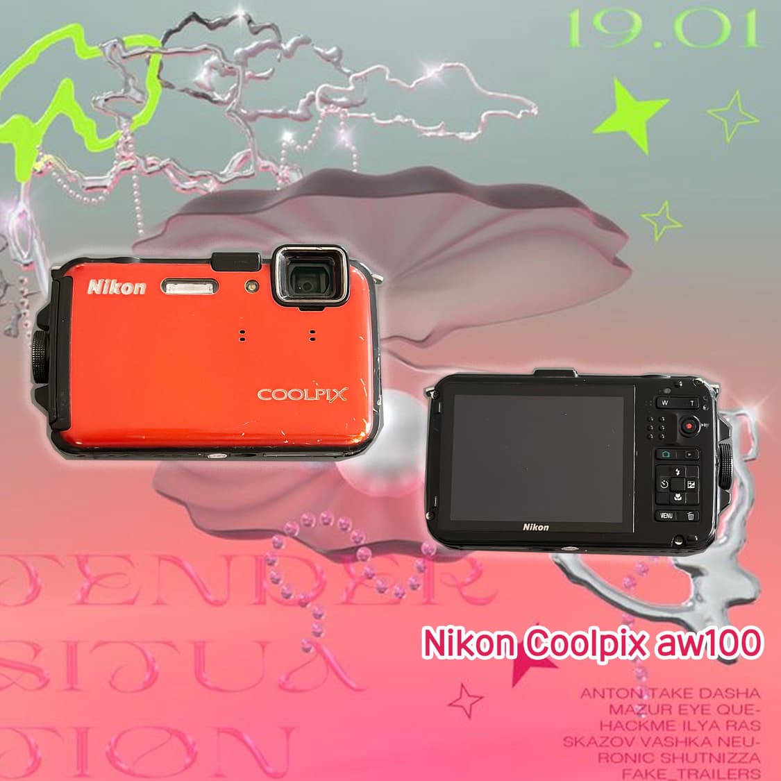 풀셋!) Nikon Coolpix aw100 니콘 쿨픽스 오렌지aw100 상품이미지1