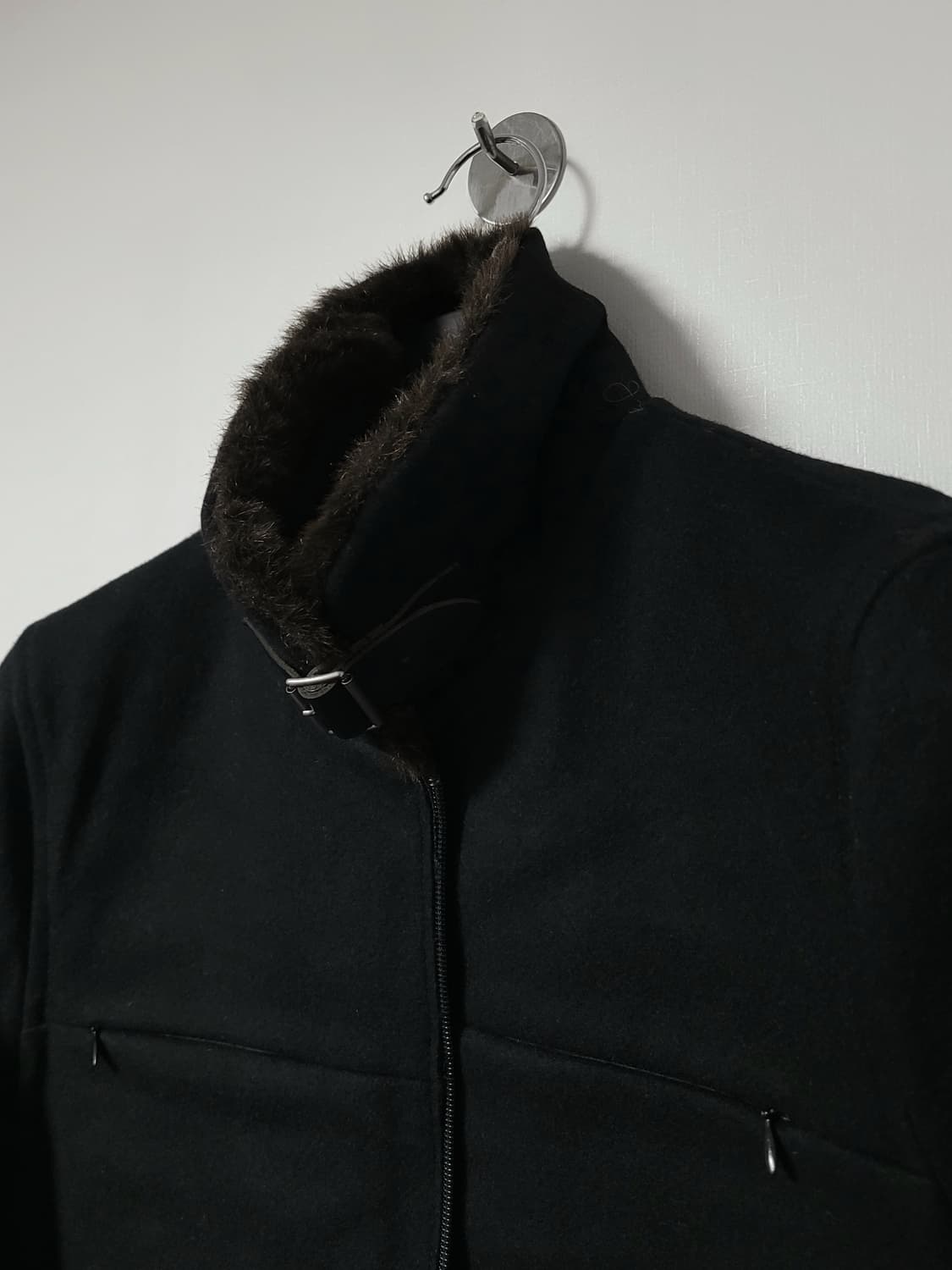 Grosbec 4 pocket 퍼 카라 집업 코트 상품이미지2