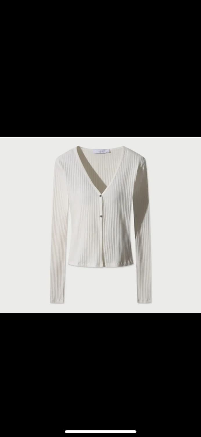 이로(iro) SILAS 립 가디건 화이트 S 상품이미지2