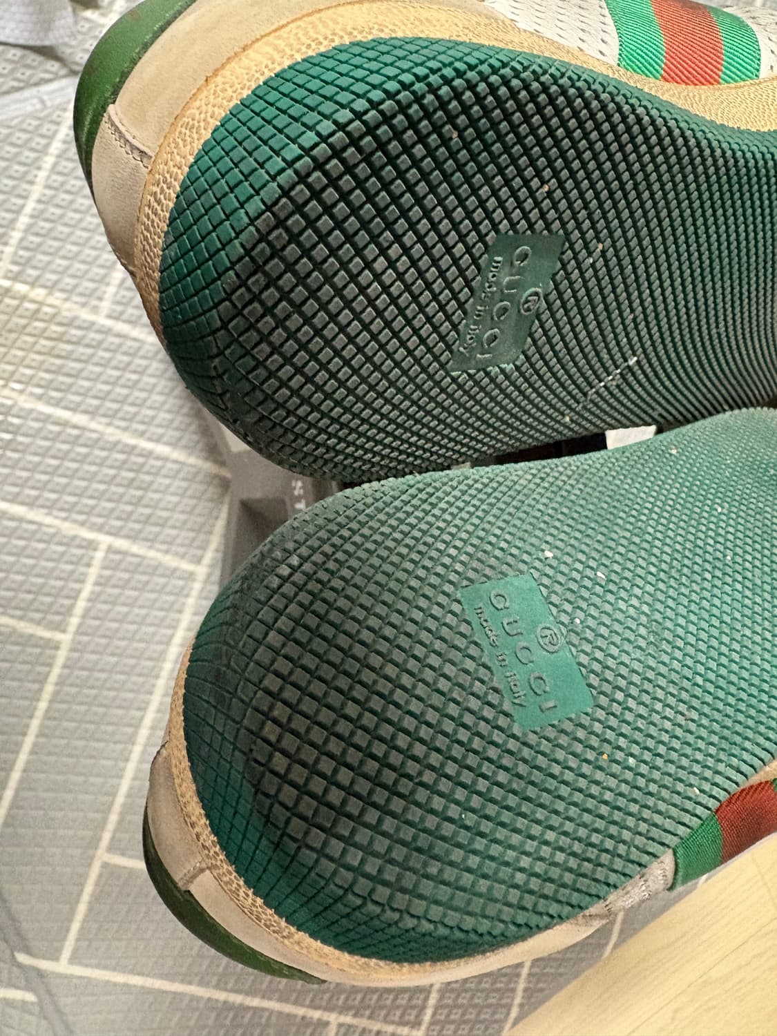 구찌 스크리너 스니커즈 그린 37 상품이미지5