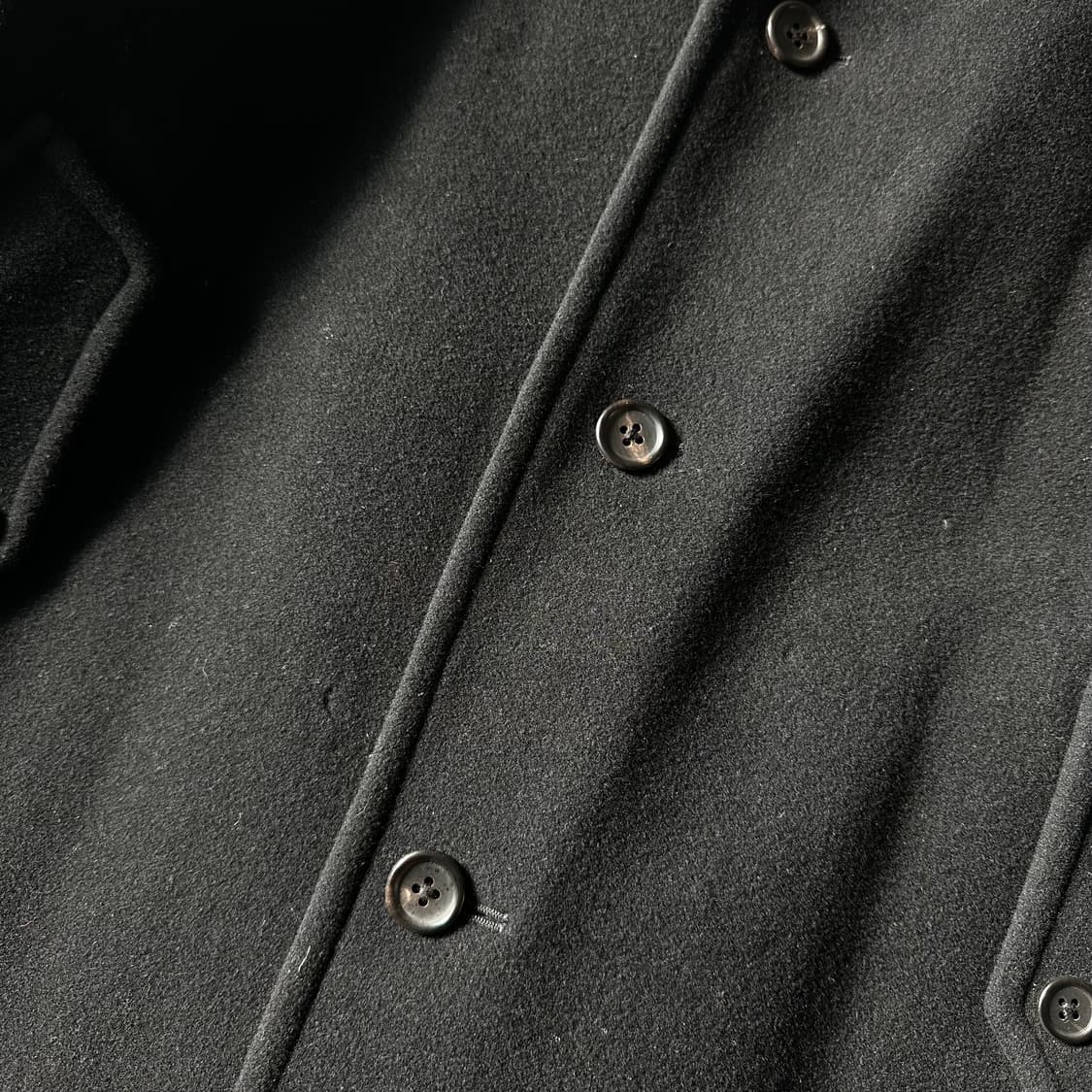 09fw 요지야마모토 뿌르옴므 멜튼울 버튼다운 코트 상품이미지8