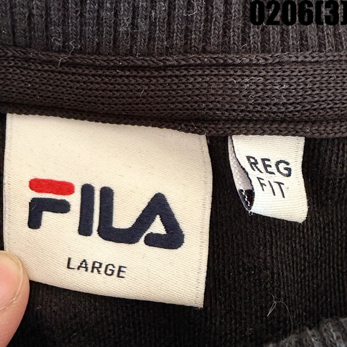 [L] 휠라 블랙 맨투맨 티셔츠 0206(3) 상품이미지3