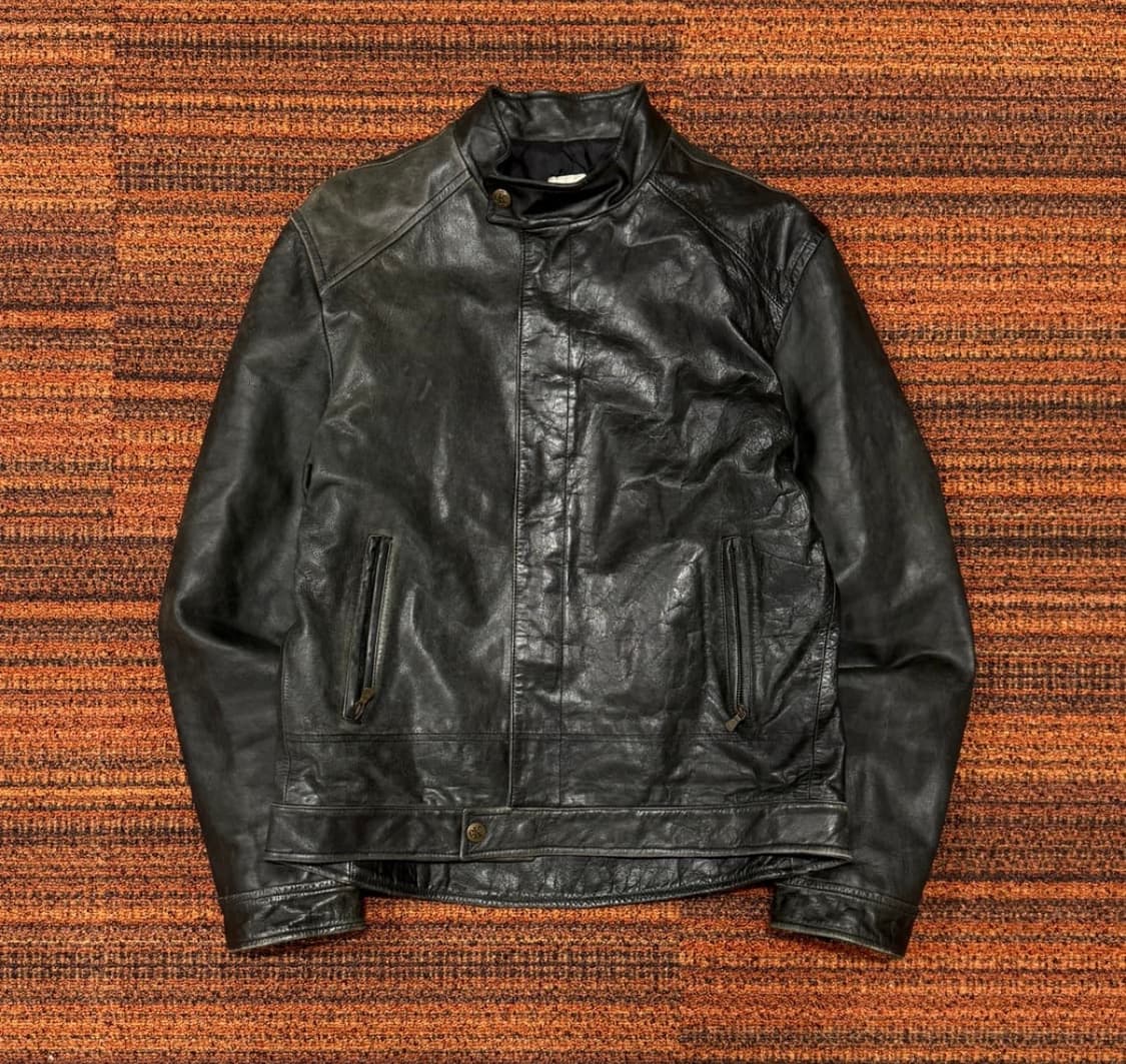00‘s 캘빈클라인 가죽 라이더 자켓 상품이미지2