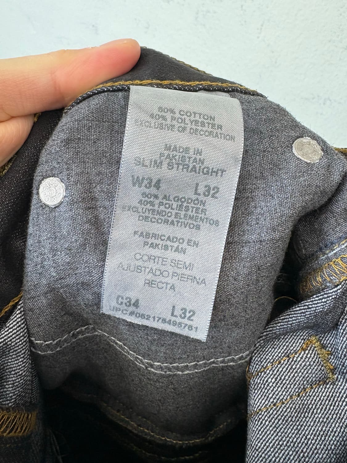 리바이스 빈티지 리메이크 흑청 데님 팬츠 상품이미지8