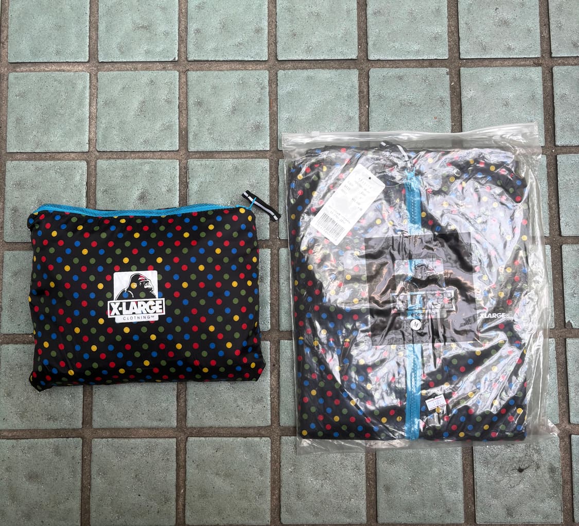 X-LARGE 엑스라지 도트 땡땡이 바람막이 새상품 M,L 상품이미지7