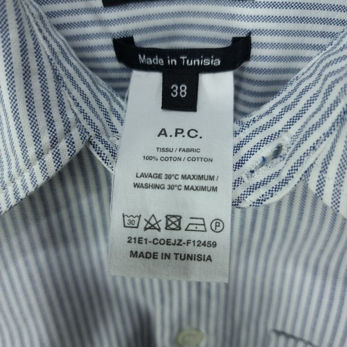 [아페쎄] 루즈핏 스트라이프 셔츠 P01573 상품이미지8