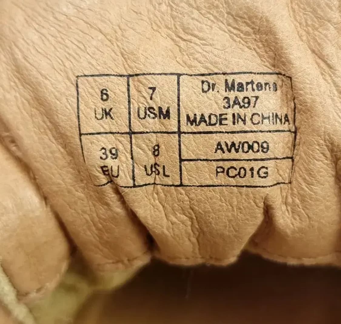 닥터마틴 스웨이드 레더 옐로우 스니커즈 신발 상품이미지6