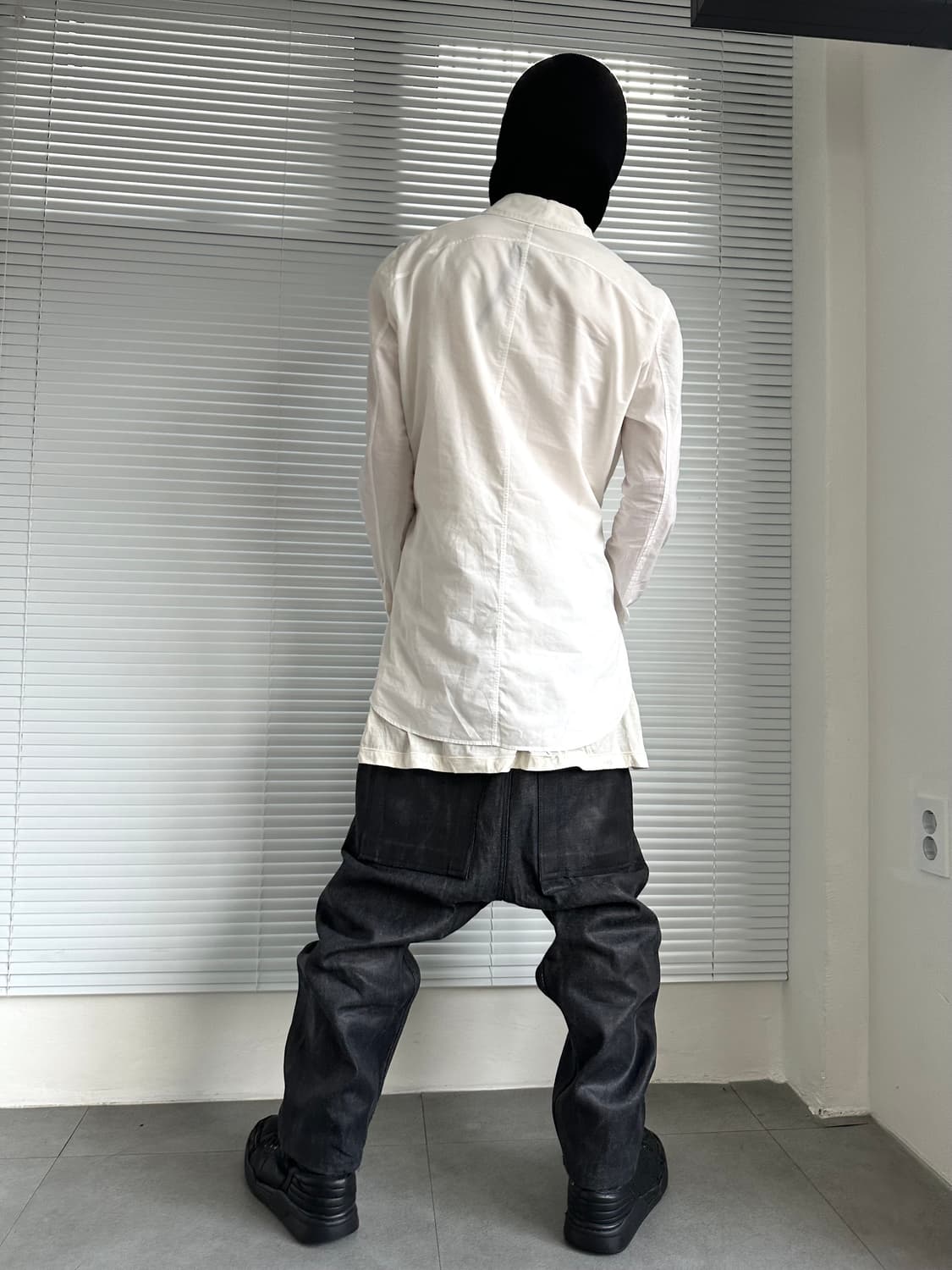 어태치먼트 셔링 셔츠 자켓 상품이미지5