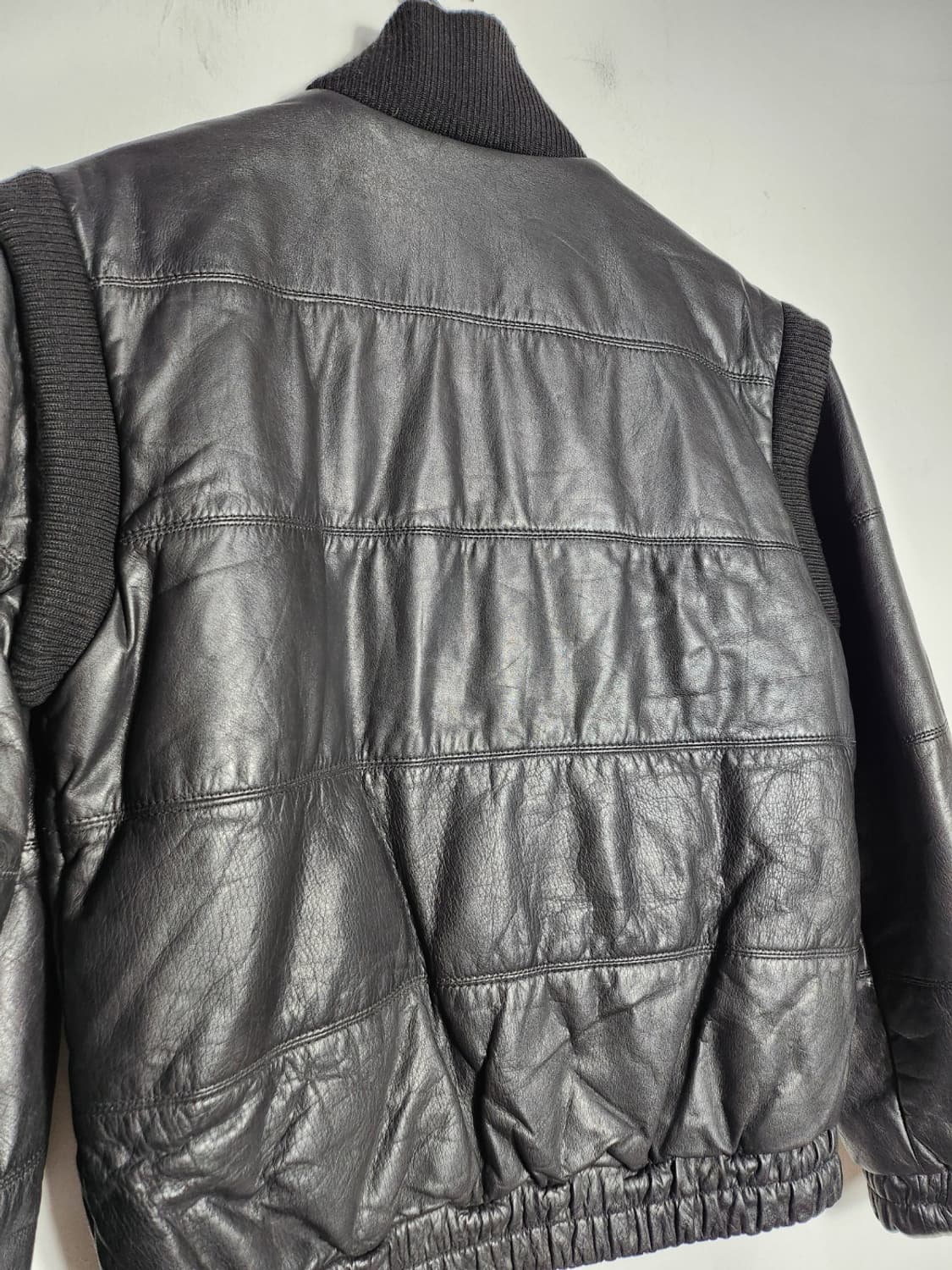 빈티지 절개 가죽 자켓 상품이미지8